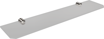 ANDEX Steklena polica za kopalnico (60 cm) 051/60/CC (krom)