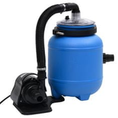 Vidaxl Filtrirna črpalka za bazen črna in modra 4 m³/h