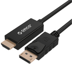 Orico DPH-M18 kabel DisplayPort v HDMI, 1080p, 1,8m, črn (DPH-M18-BK-BP) - odprta embalaža