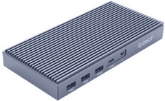 Orico TB3 priključna postaja, USB-C, 2x M.2 NVMe, 4x USB 3.1, DP, RJ45, siva (TB3-S2-EU-GY-BP)