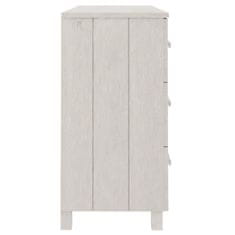 Vidaxl Komoda HAMAR bela 113x40x80 cm trdna borovina