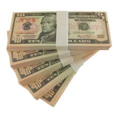 Northix Ponarejen denar - 10 ameriških dolarjev (100 bankovcev) 
