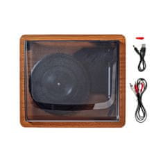 Northix Gramofon na jermenski pogon z vgrajenim zvočnikom 