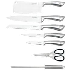Northix Komplet nožev z vrtljivim stojalom - 7 delov 