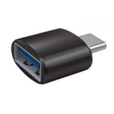 Northix Adapter USB-A v USB-C, 3 cm - črn 
