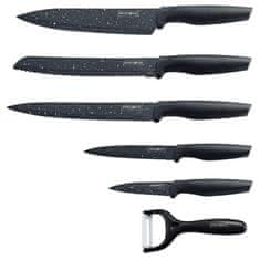 Northix Set nožev proti prijemanju z lupilcem krompirja - marmorna prevleka 
