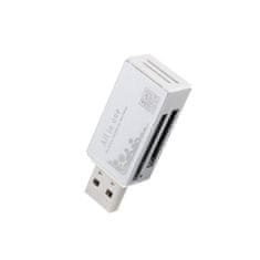 Northix Kompakten bralnik pomnilniških kartic USB | 4 v 1 