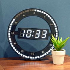 Northix Digitalna stenska ura z LED 