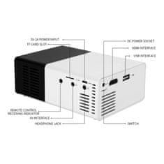 Northix LED projektor - Mini 