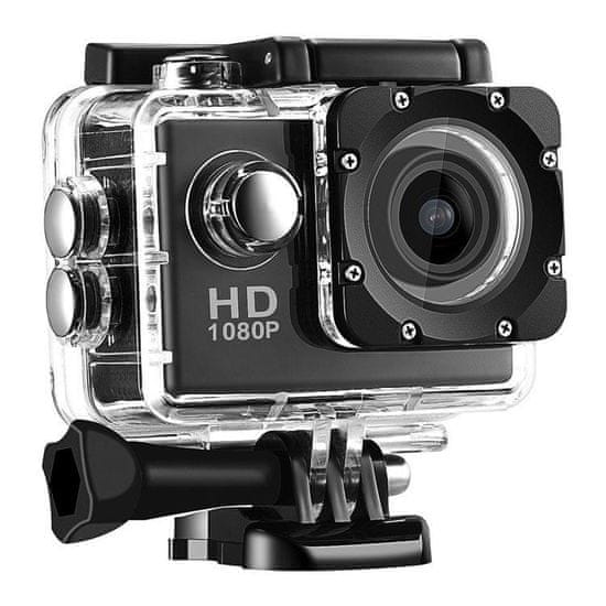Northix Športna kamera Full HD 1080p / 720p - z dodatki