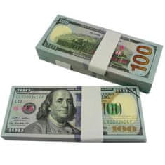 Northix Ponarejen denar - 100 ameriških dolarjev (100 bankovcev) 