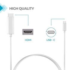Northix Adapter USB-C (3.1) v HDMI (2.0), 1,8 m - bel 