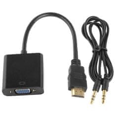 Northix Adapter HDMI v VGA z avdio vhodom 