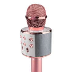 Northix KTV - Brezžični karaoke mikrofon - Rosé 