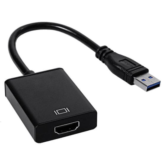 Northix Adapter USB 3.0 na HDMI - črn