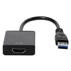 Northix Adapter USB 3.0 na HDMI - črn 