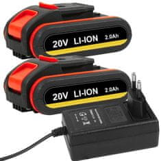 notig tools 20V LED akumulatorski vijačnik 2x 2ah Li-ion + kovček