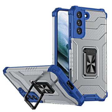 HURTEL Crystal Ring Case ovitek za Samsung Galaxy S22 + (S22 Plus) (modra)