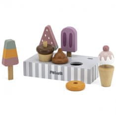 Viga Toys Sladoled na palčki s stojalom 5 kosov.