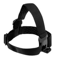 Headband naglavni trak za športne kamere, črna