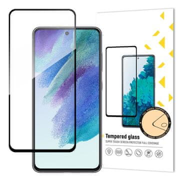 MG Full Glue Super Tough zaščitno steklo za Samsung Galaxy S21 FE, črna