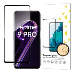 MG Full Glue Super Tough zaščitno steklo za Realme 9 Pro, črna