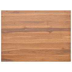 Vidaxl Stenska kopalniška omarica 60x45x30 cm trdna tikovina