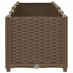 Vidaxl Visoka greda 160x40x38 cm polipropilen