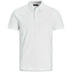 Jack&Jones JJEPAULOS Slim Fit moška polo majica 12136668 White (Velikost L)