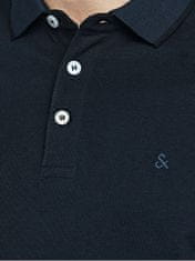 Jack&Jones JJEPAULOS Slim Fit moška polo majica 12136668 Dark Navy (Velikost XL)