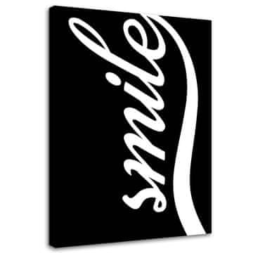 shumee Slika, Nasmeh na črnem ozadju - 60x90