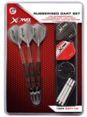 XQ-MAX Soft Tip rezervne puščice, kovinske, s plastično konico, 18 g, 3/1