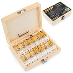 Powermat PRO 12 delni set rezkarjev v škatlici 8mm