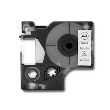 shumee Qoltec trak za DYMO D1 43613 | 6 mm x 7 m | bel/črn tisk