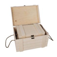 Rayher.	 Set lesenih skrinj, 30x20,5x17,3cm in 24x16x15,5cm