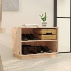 Vidaxl Omarica za čevlje 60x34x45 cm trdna borovina
