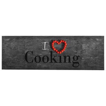 Vidaxl Kuhinjska preproga pralna Cooking 60x300 cm