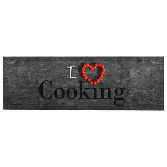Vidaxl Kuhinjska preproga pralna Cooking 60x300 cm
