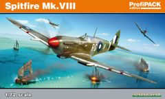 EDUARD maketa-miniatura Spitfire Mk.VIII • maketa-miniatura 1:72 starodobna letala • Level 4