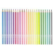 EASY Pastel trikotne barvice, 24 kosov, 24 pastelnih barv