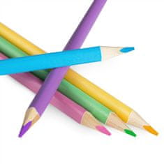 EASY Pastel trikotne barvice, 24 kosov, 24 pastelnih barv