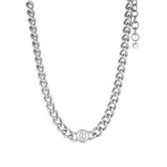 Liu.Jo Prepoznavna jeklena ogrlica s kristali Brilliant LJ1619