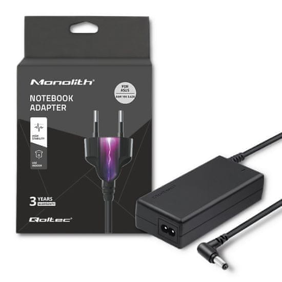 Qoltec Qoltec Napajalnik za prenosni računalnik Asus 65W | 19V | 3,42A | 5,5*2,5 | + napajalni kabel