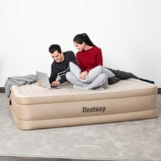 shumee Bestway Fortech napihljiva zakonska postelja z vgrajeno AC črpalko