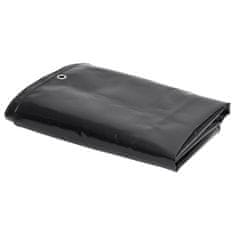 shumee Zaščitna ponjava 650 g/m² 6x8 m črna