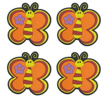 Set podstavkov 4 kosi - 10x10 cm - 4 kosi, Butterfly