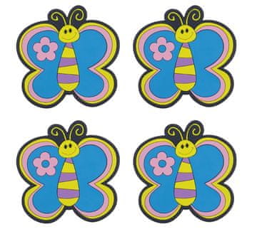 Komplet 4 kosov - 10x10 cm - 4 kosi - Butterfly