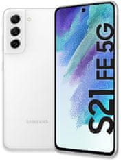 Samsung Galaxy S21 FE 5G (G990) pametni telefon, 6GB/128GB, bel (SM-G990BZWFEUE)