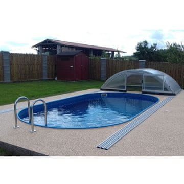 AZURO Bazen IBIZA iz pločevine s PREMIUM opremo, 10.00 x 4.16 x 1.50 m, ovalen