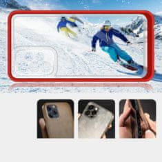 slomart prozoren 3v1 ovitek za samsung galaxy a53 5g frame gel cover rdeč